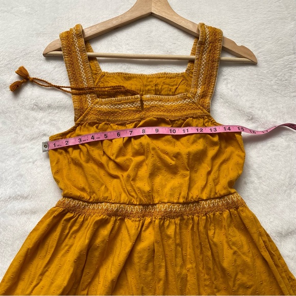 Golden Yellow Boho Midi Sundress - Picture 5 of 9